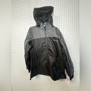 NWT Crazy Apparel Arizona Windbreaker Jacket With Removable Hood size large